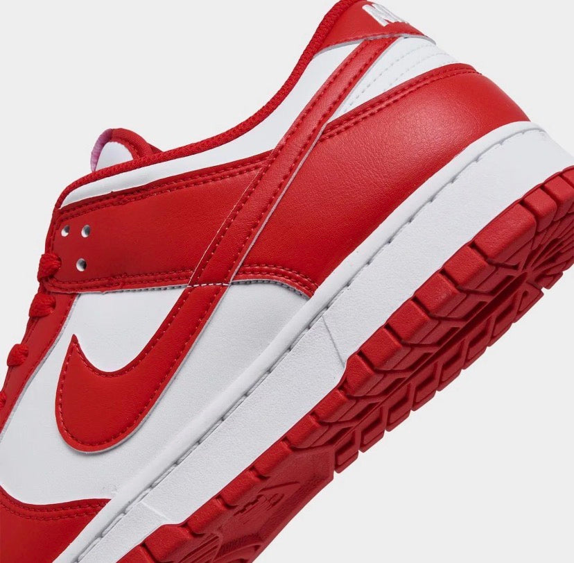 Men's Nike Dunk Low Retro Casual Shoes White/University Red/White