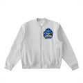 Essential Zip-Up Fleeced Varsity Jacket