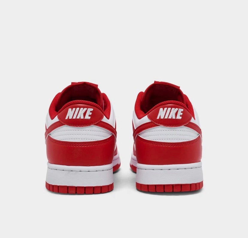 Men's Nike Dunk Low Retro Casual Shoes White/University Red/White