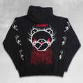 Cross Arms Pullover Hoodie Black