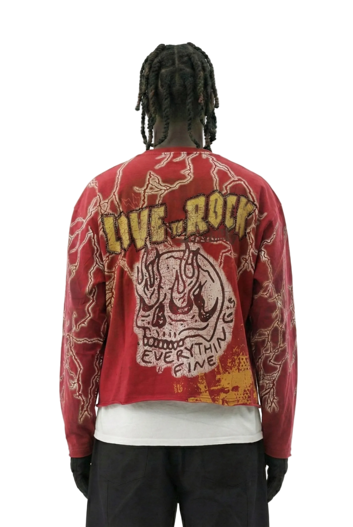 AGATE S/N Jersey Long Sleeve Crop Top Tee