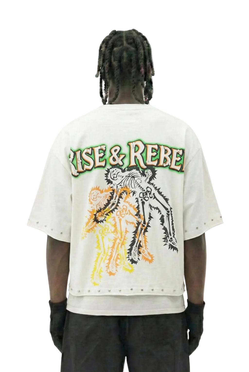 ALAN S/N Jersey 3/4 Sleeve Crop Top Tee