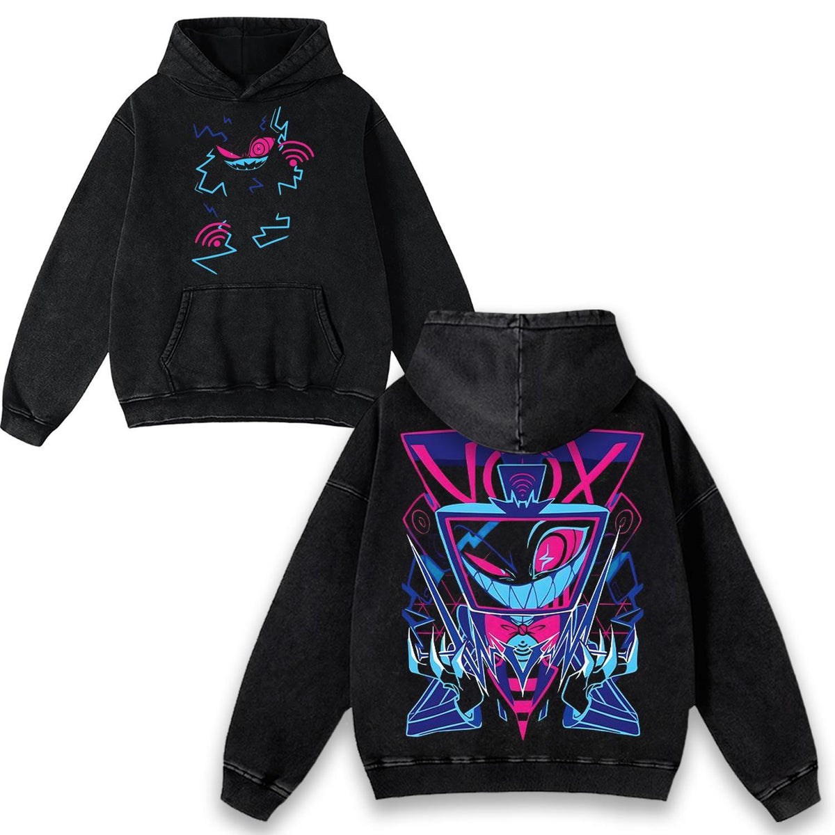 Cyber Neon Robot Hoodie "TTT"